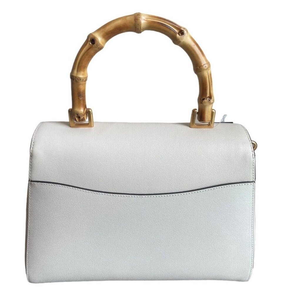 kate spade New York Katy Textured Leather Bamboo Medium Top Handle Satch… - Picture 8 of 11
